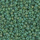Miyuki rocailles Perlen 8/0 - Matte opaque green ab 8-411FR